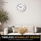 Clockswise 11" Modern Minimalist Round Wall Clock Analog Display Step Movement Mechanism Easy-to-Read Timepiece for Living Room Kitchen Office or Bedroom Wall Decor